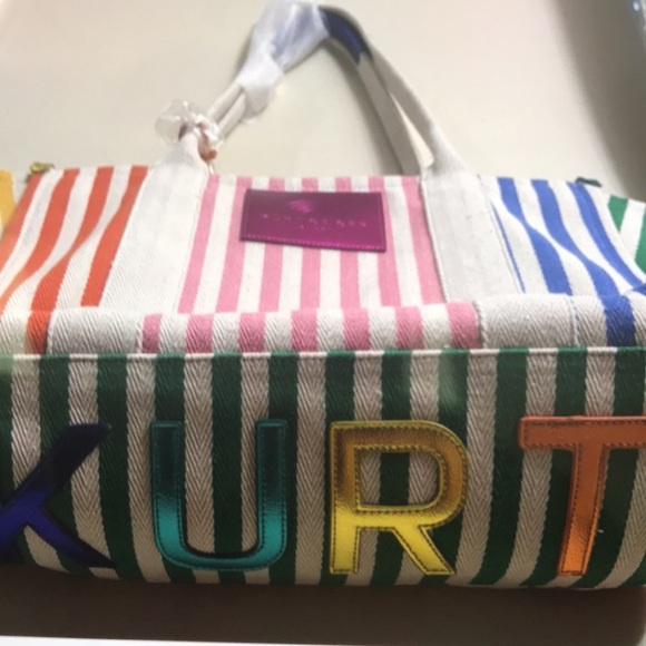 Kurt Geiger London Southbank Large Shopper Stripe Tote bag - Picture 3 of 9